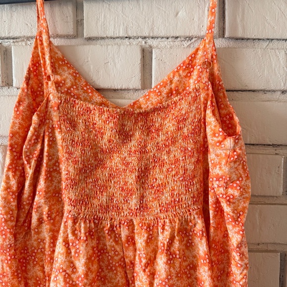 Old Navy Fit and Flare Orange Dress - Picture 7 of 8